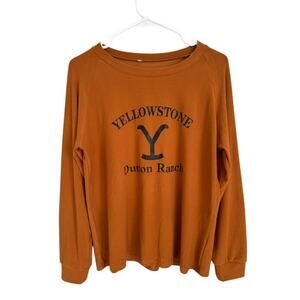 NWOT Yellowstone Dutton Ranch Orange Long Sleeve Size Medium